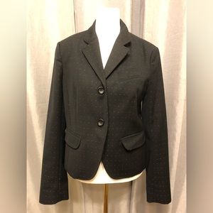 French Connection Black Blazer with red polka dots size 8